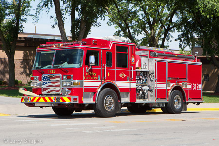 Lyons Fire Department Pierce Arrow XT fire engine apparatus larry Shapiro photographer shapirophotography.net